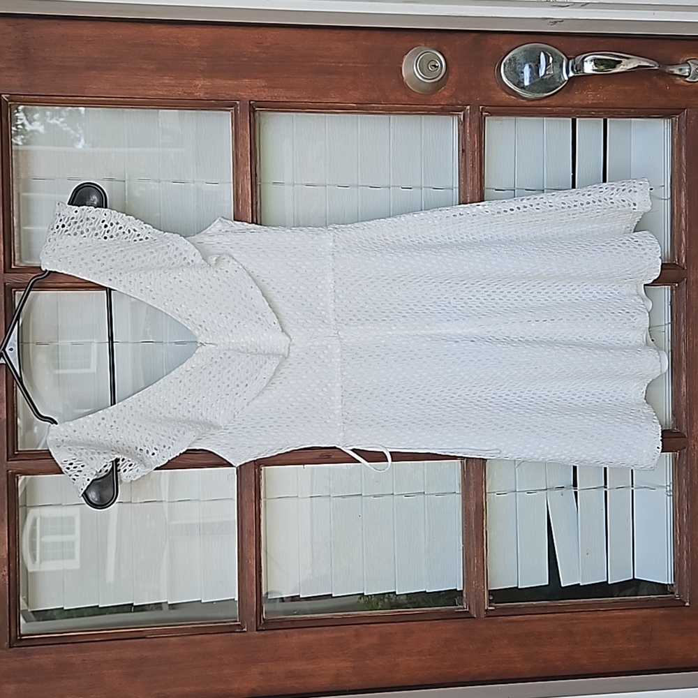 Alter'd State White Faux Wrap Lined Drsss - Picture 4 of 4
